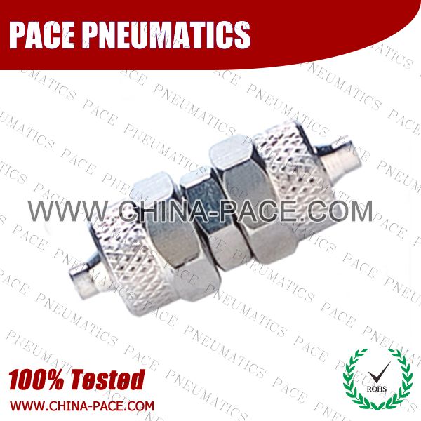 Union Two Touch Fittings, Push On Fittings, Rapid Fittings For Plastic Tube, Brass Air Fittings